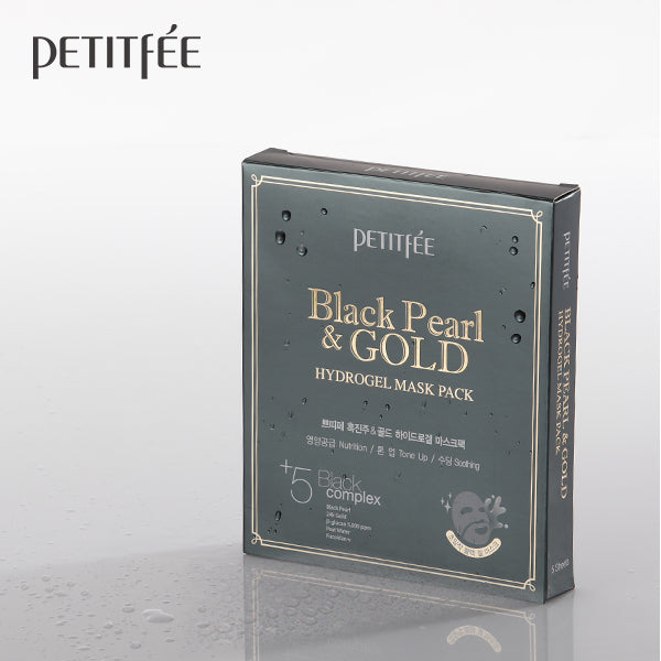 
                  
                    Load image into Gallery viewer, Petitfee Black Pearl and Gold Hydrogel Mask Pack
                  
                