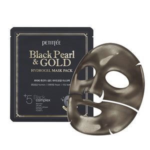 
                  
                    Load image into Gallery viewer, PETITFEE BLACK PEARL &amp;amp; GOLD MASK PACK (PACK OF 5)
                  
                