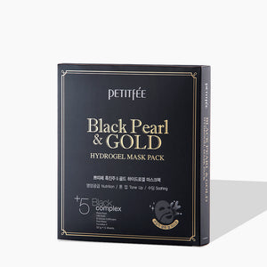 
                  
                    Load image into Gallery viewer, PETITFEE BLACK PEARL &amp;amp; GOLD MASK PACK (PACK OF 5)
                  
                